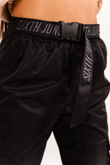 Sixth June - Pantalon cargo ceinture noir