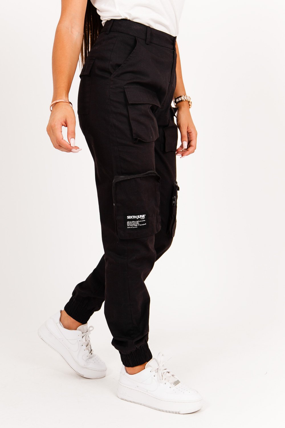 Sixth June - Pantalon cargo multipoches noir