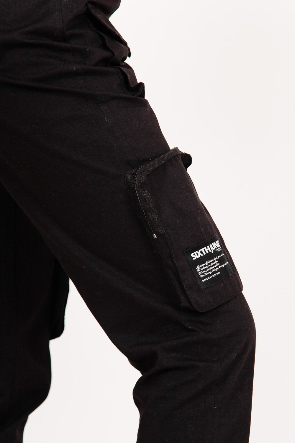 Sixth June - Pantalon cargo multipoches noir