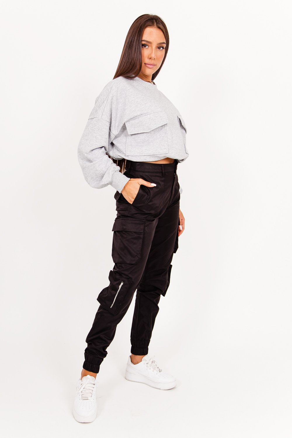 Sixth June - Pantalon cargo zip noir