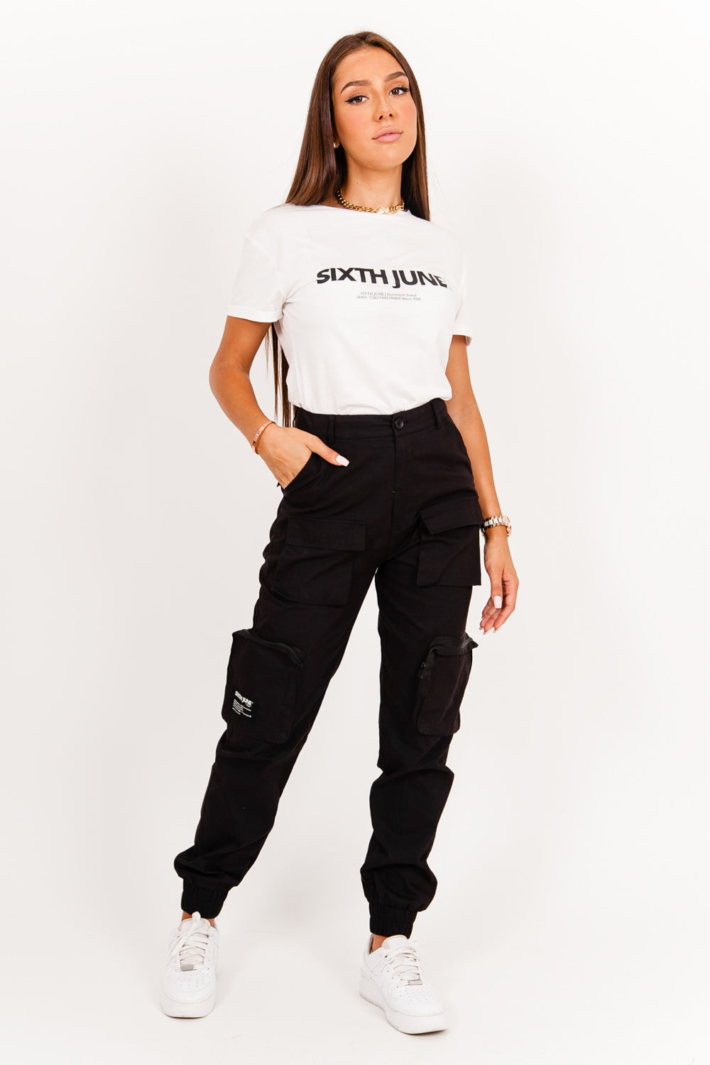 Sixth June - T-shirt logo Blanc