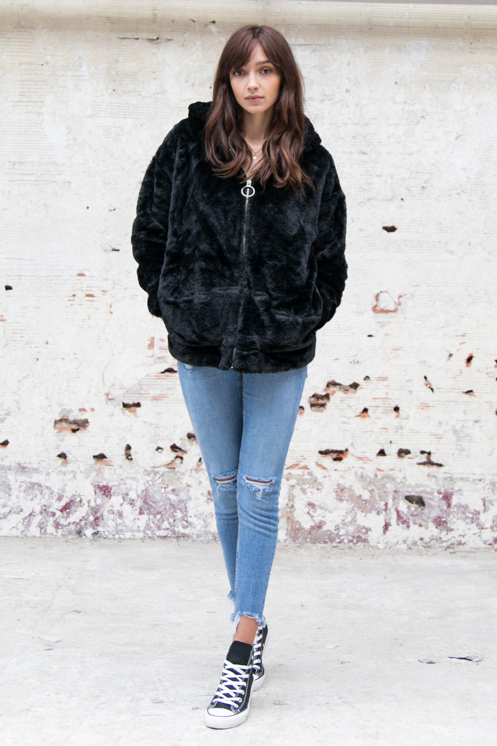 Sixth June - Sweat polaire oversize noir