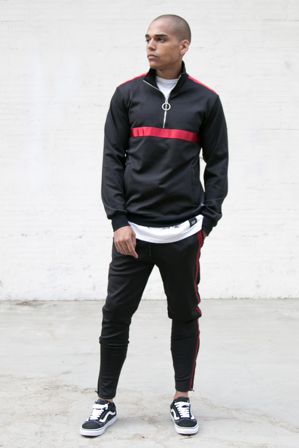 Sixth June - Jogging sport logo racing noir