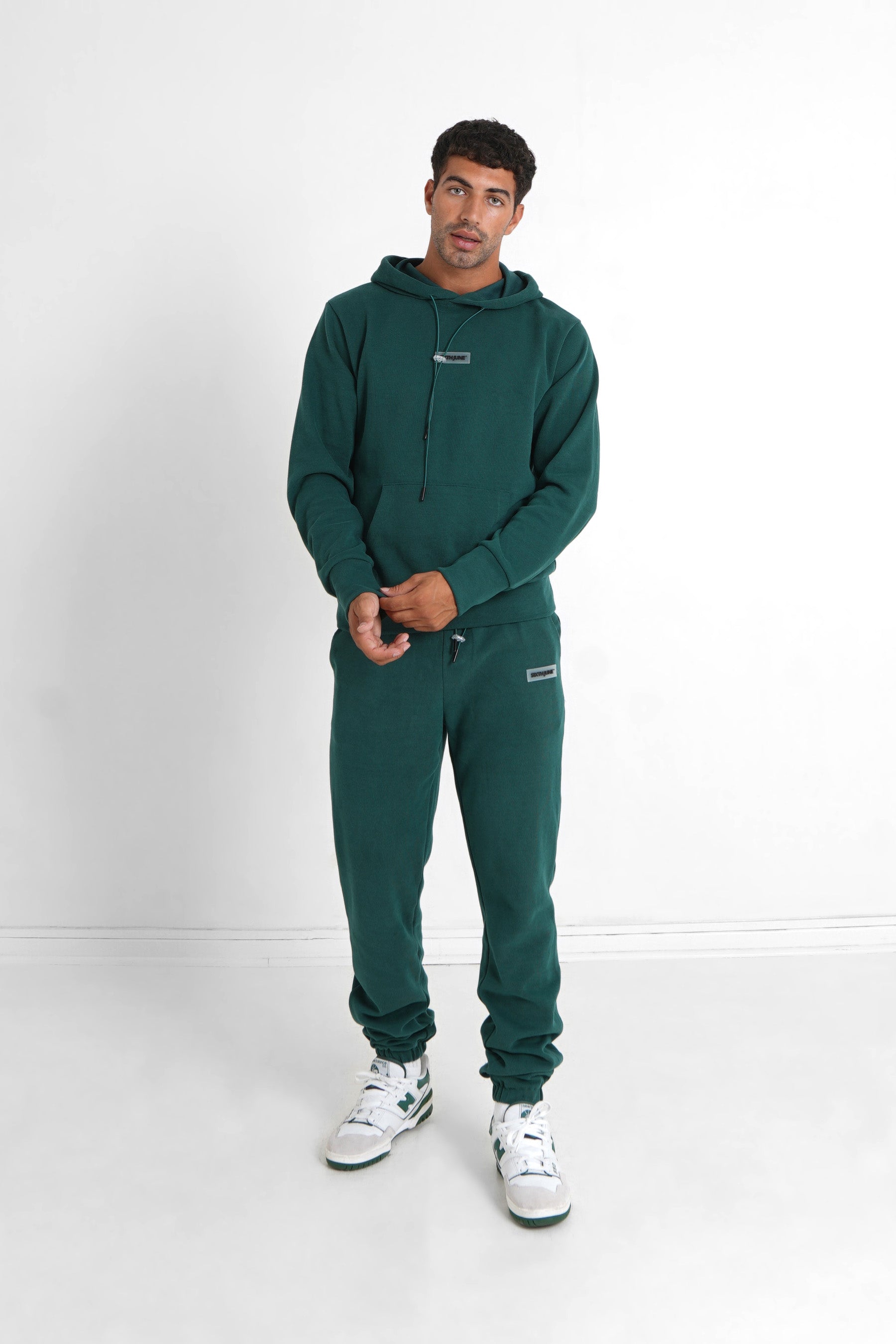 Sixth June - Jogging côtelé cordon Vert foncé