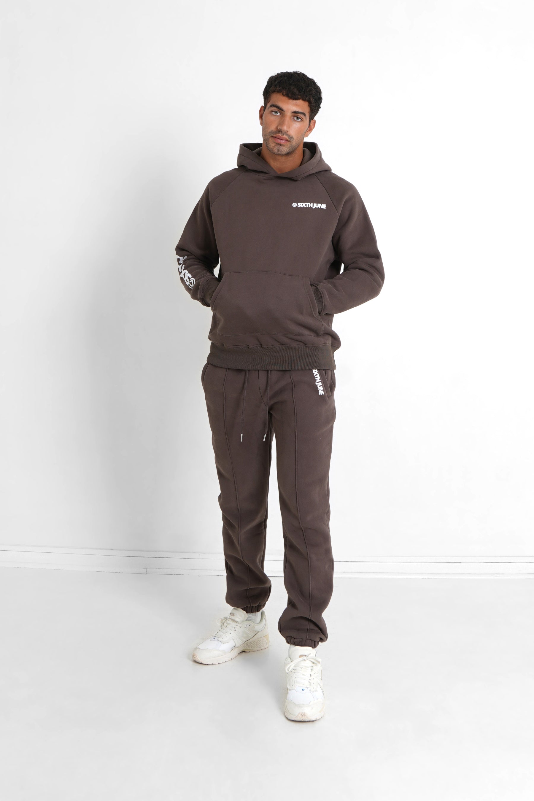 Sixth June - Sweat capuche molletonné Marron