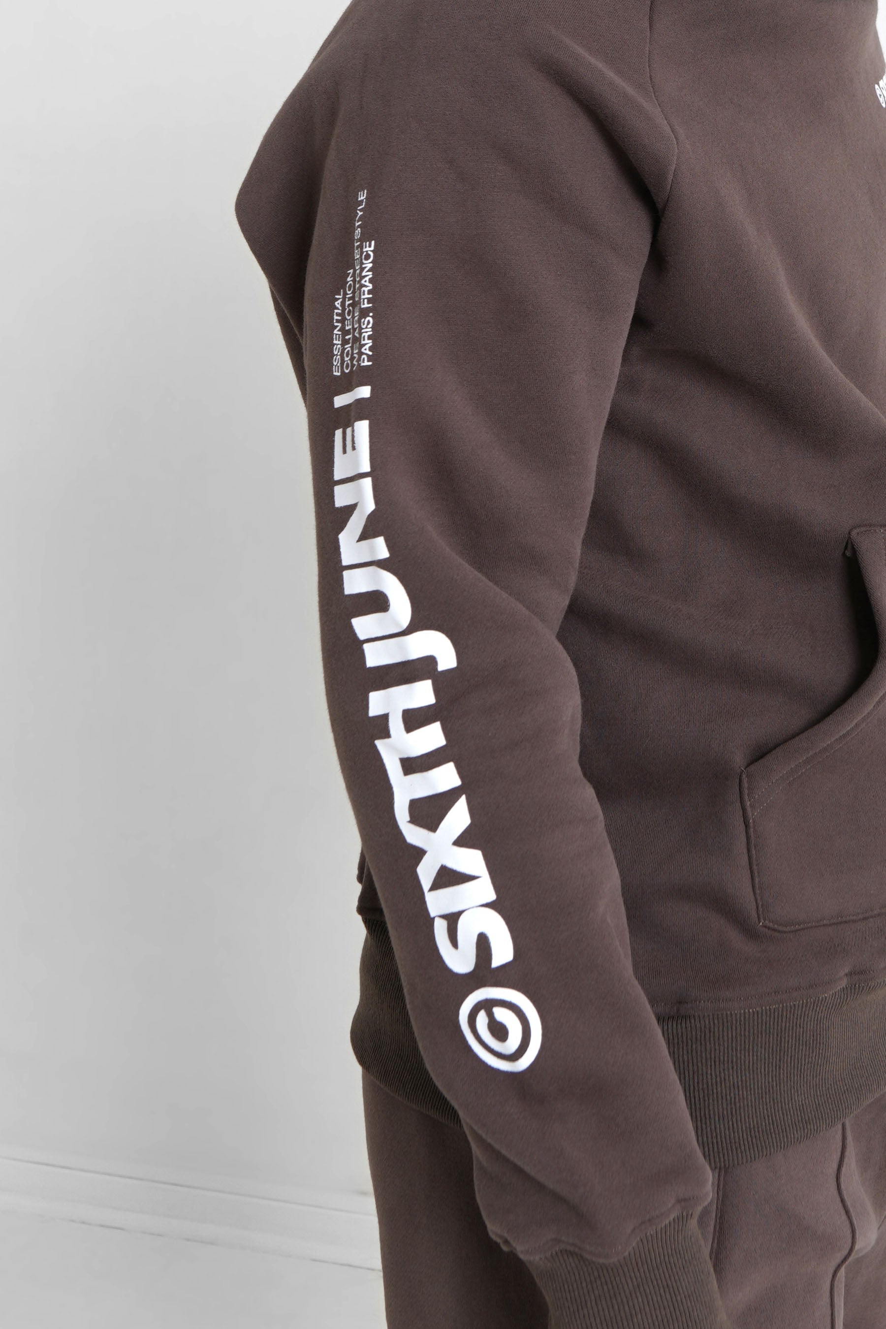 Sixth June - Sweat capuche molletonné Marron