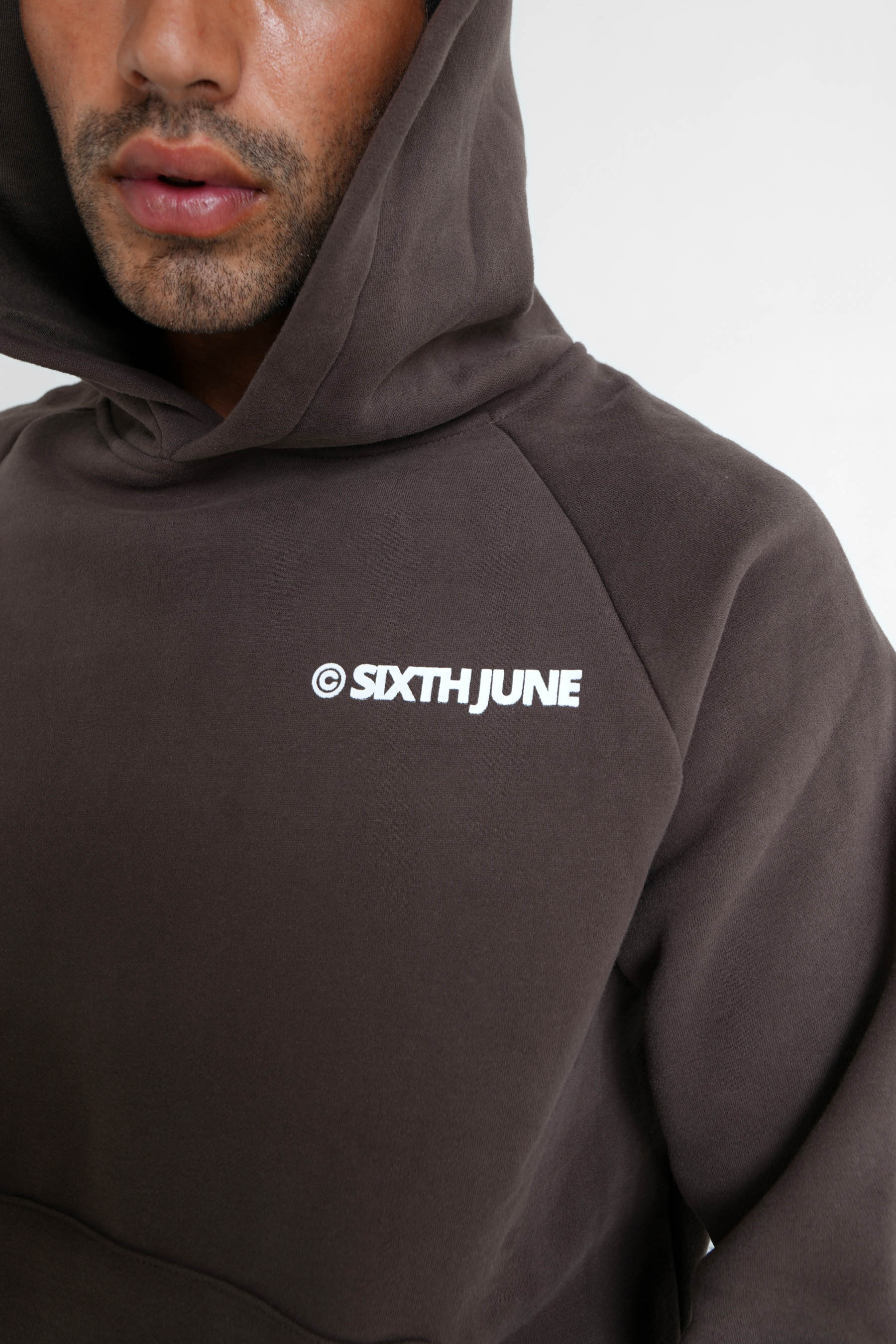 Sixth June - Sweat capuche molletonné Marron