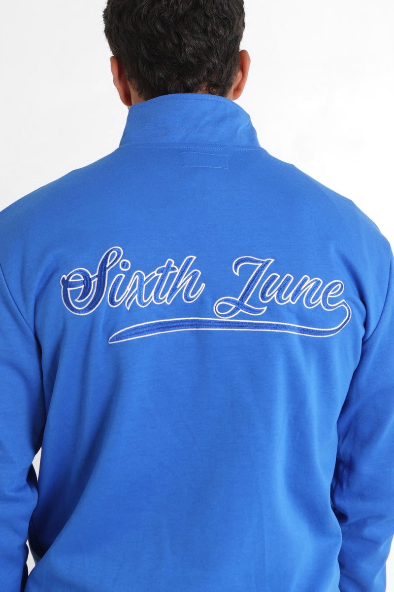Sixth June - Sweatshirt retro logo Bleu foncé