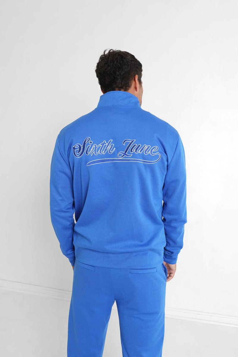 Sixth June - Sweatshirt retro logo Bleu foncé