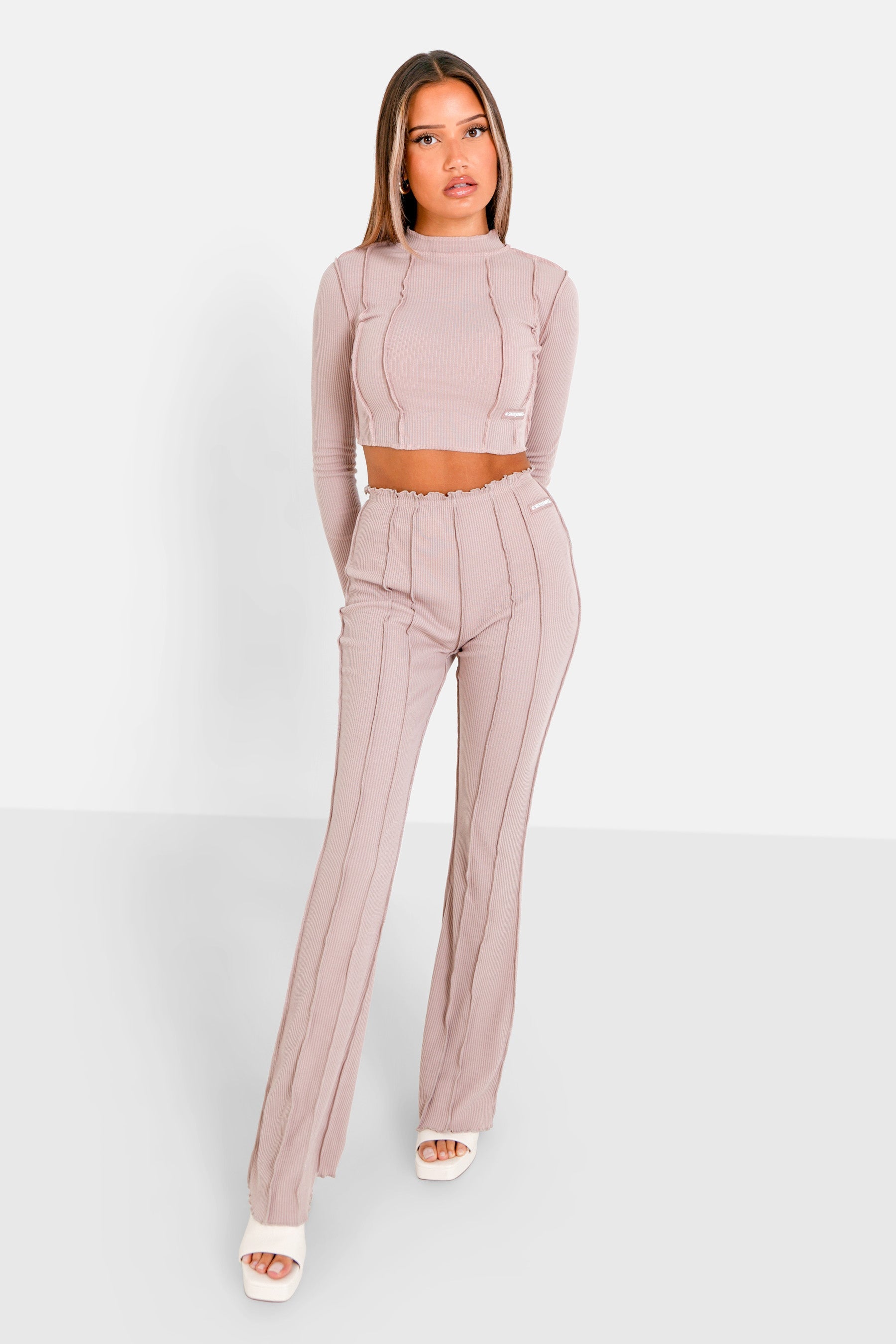 Sixth June - Top couture surfilée Rose clair