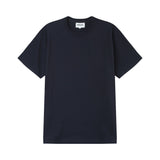 Pleated t-shirt short sleeves Dark blue