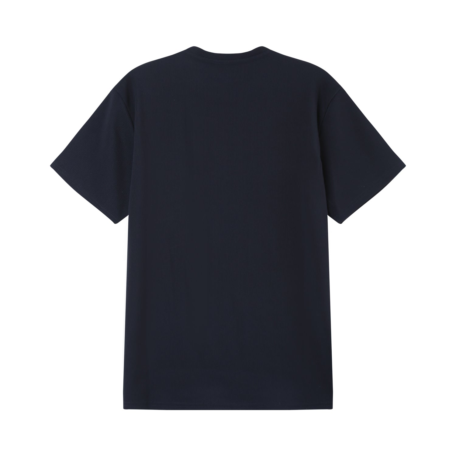 Pleated t-shirt short sleeves Dark blue