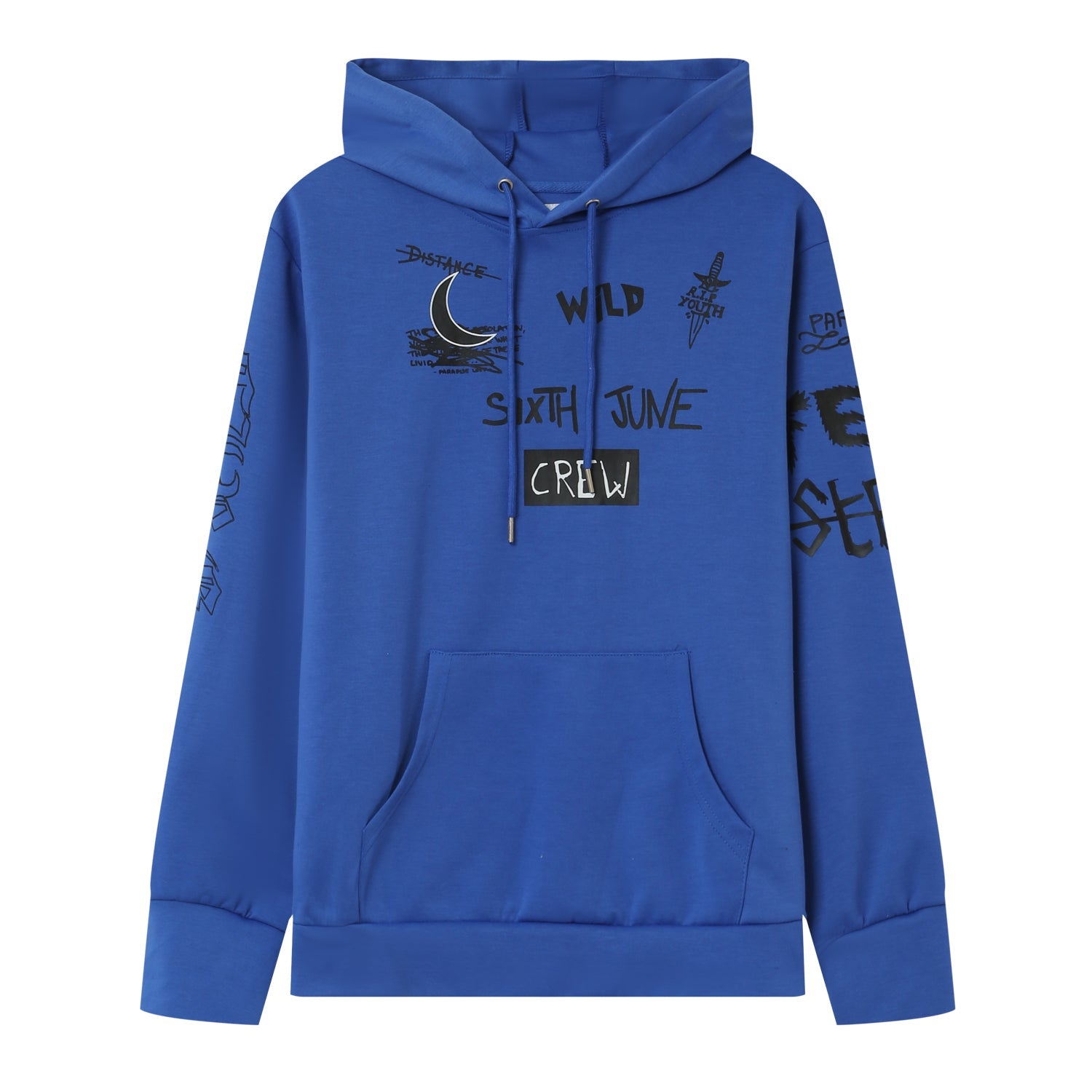 Sixth June - Sweat à capuche crew Bleu foncé