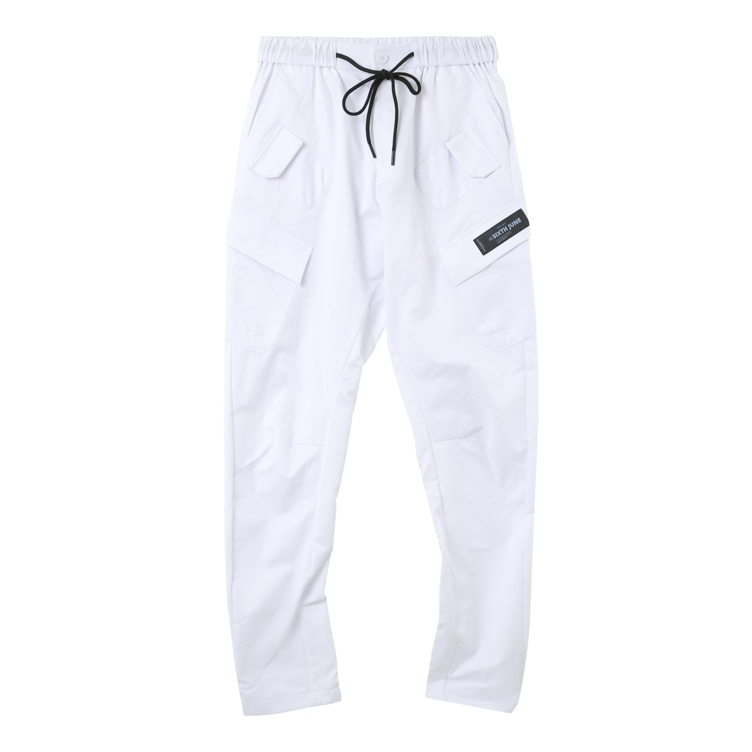 Cargo multi pockets joggers White