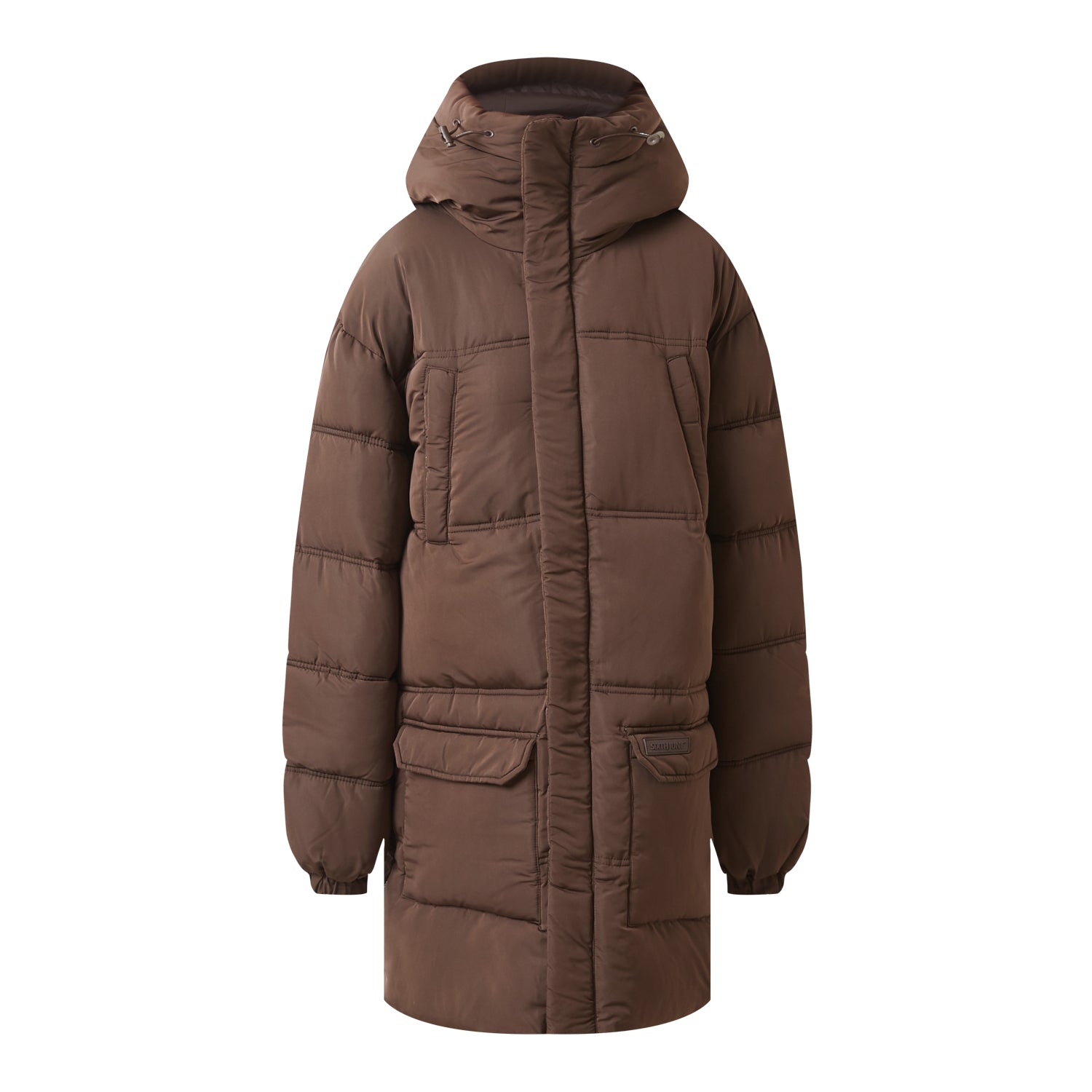 Sixth June - Doudoune longue matelassée Marron