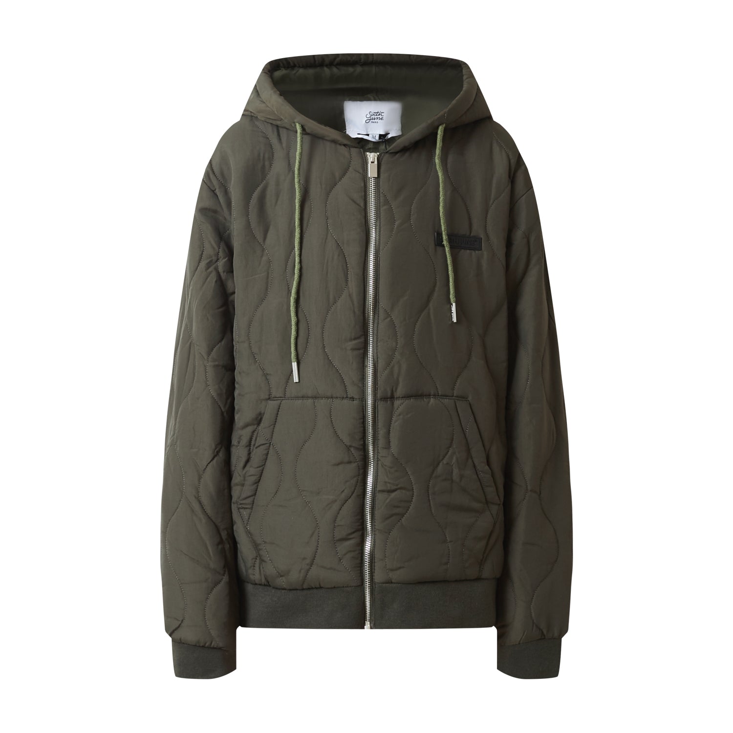 Sixth June - Veste matelassée wavy Vert kaki