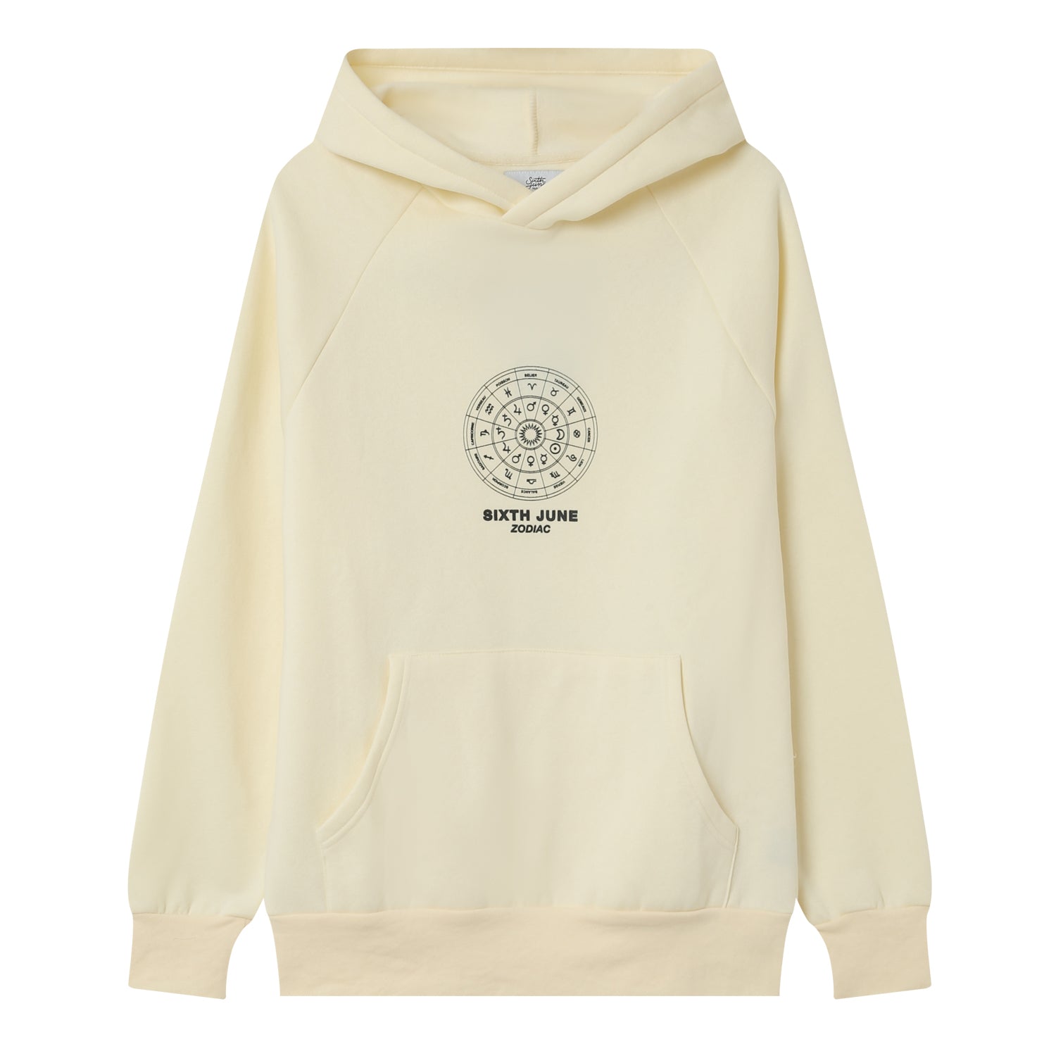 Sixth June - Sweat capuche signes zodiaque Beige clair