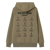 Zodiac signs hoodie Khaki