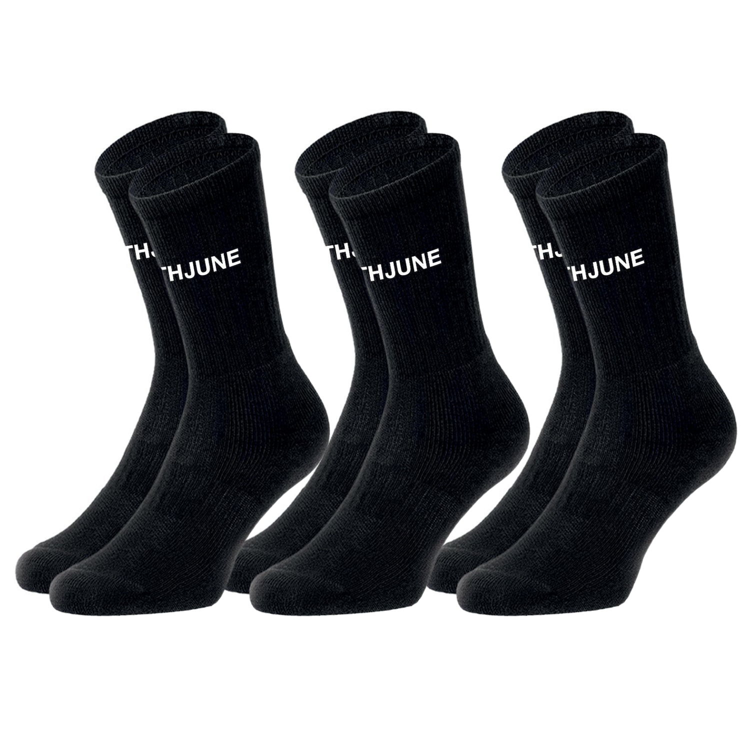 Sixth June - Lot de 3 paires de chaussettes logo Noir