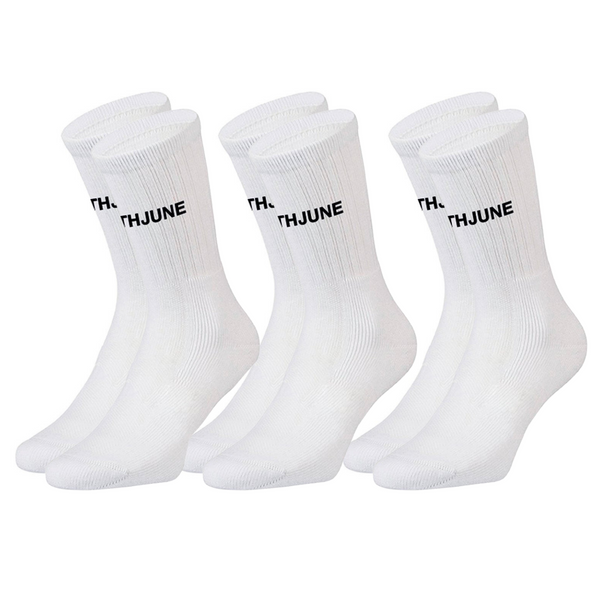 Sixth June - Lot de 3 paires de chaussettes logo Blanc