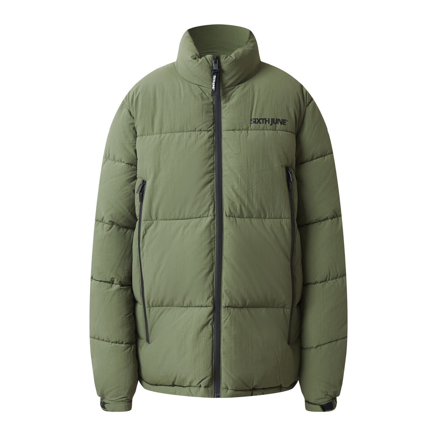 Sixth June - Doudoune zips logo Vert