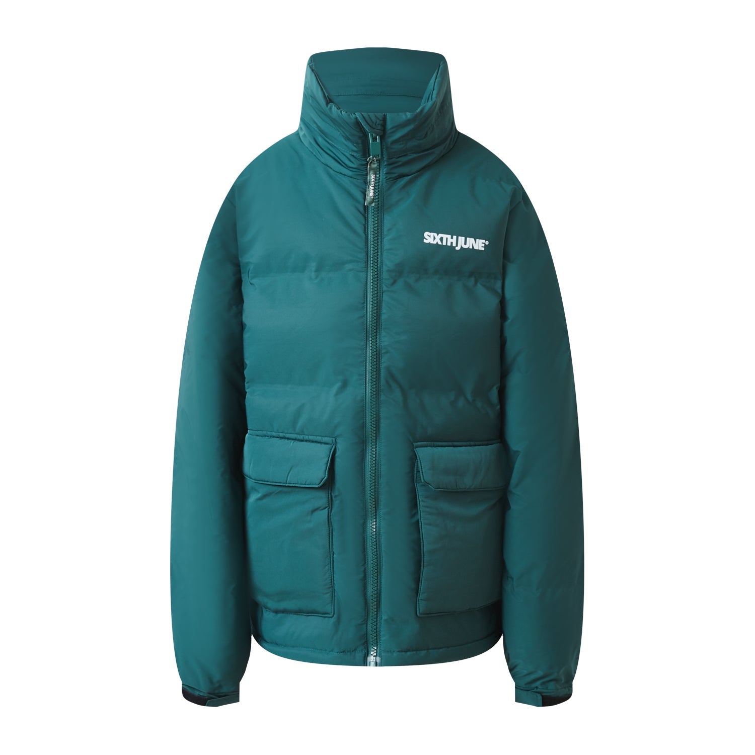 Sixth June - Doudoune matelassée logo Vert foncé