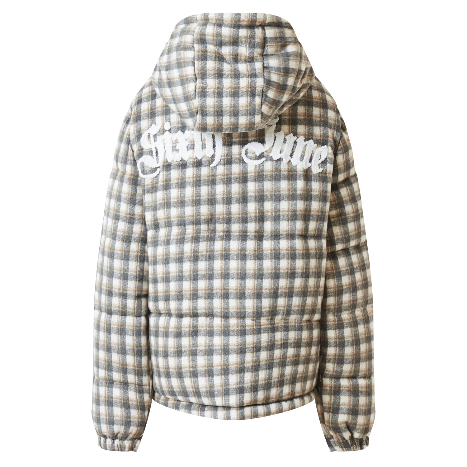 Sixth June - Doudoune carreaux effet laine Gris