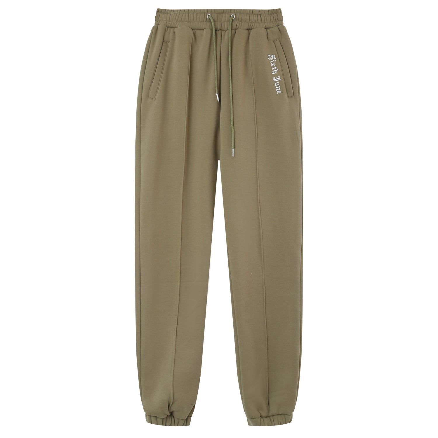 Sixth June - Jogging broderie gothique Vert kaki