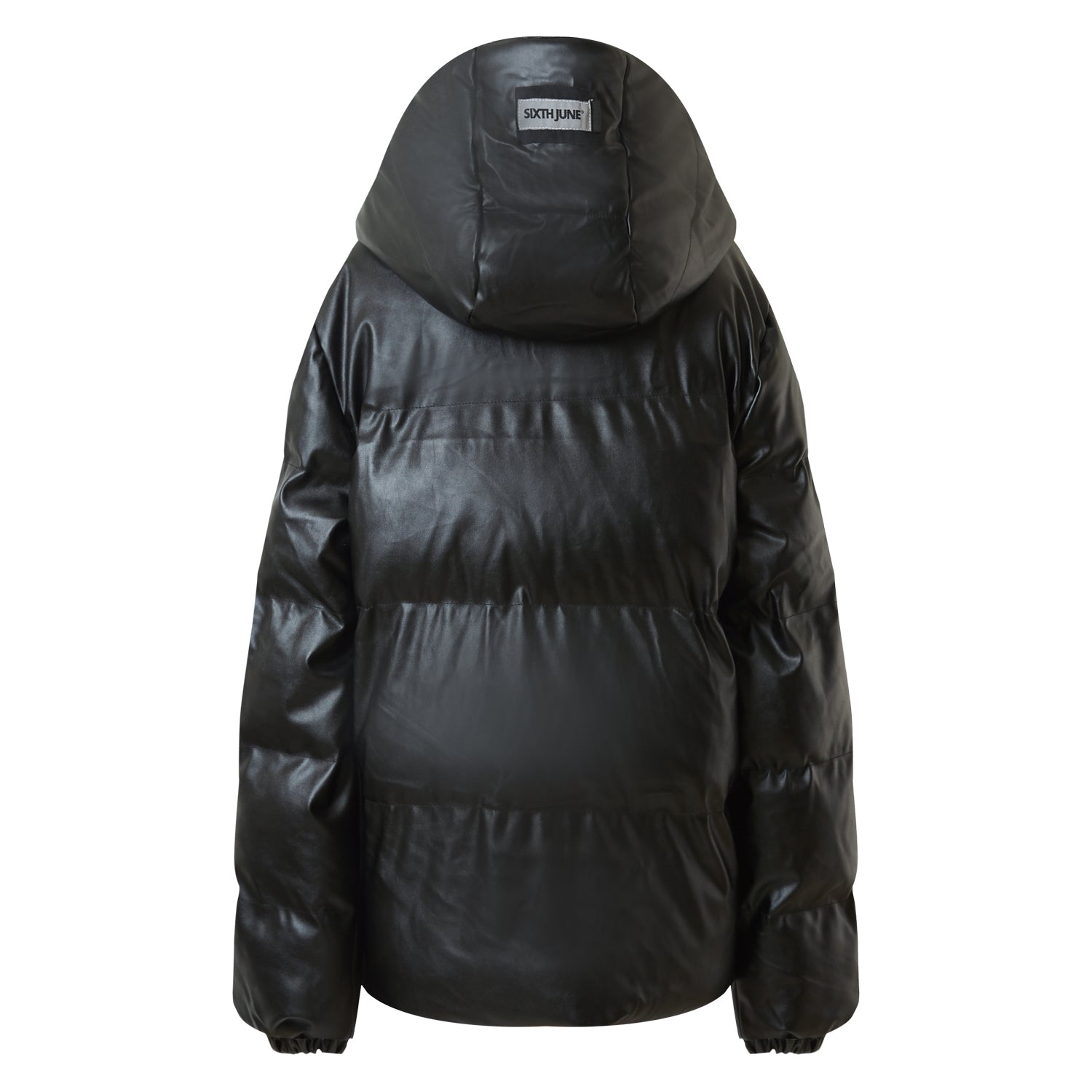 Sixth June - Doudoune simili cuir poches Noir