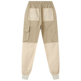 Sixth June - Pantalon cargo bicolore Beige