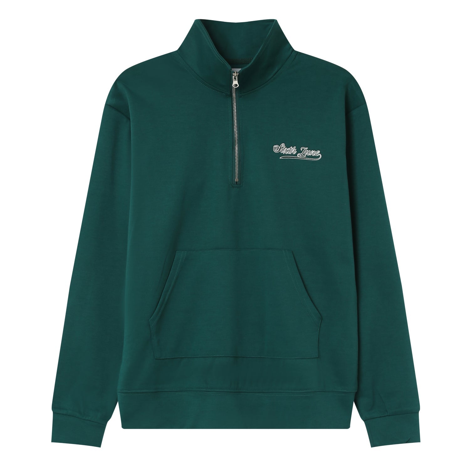 Sixth June - Sweatshirt retro logo Vert foncé