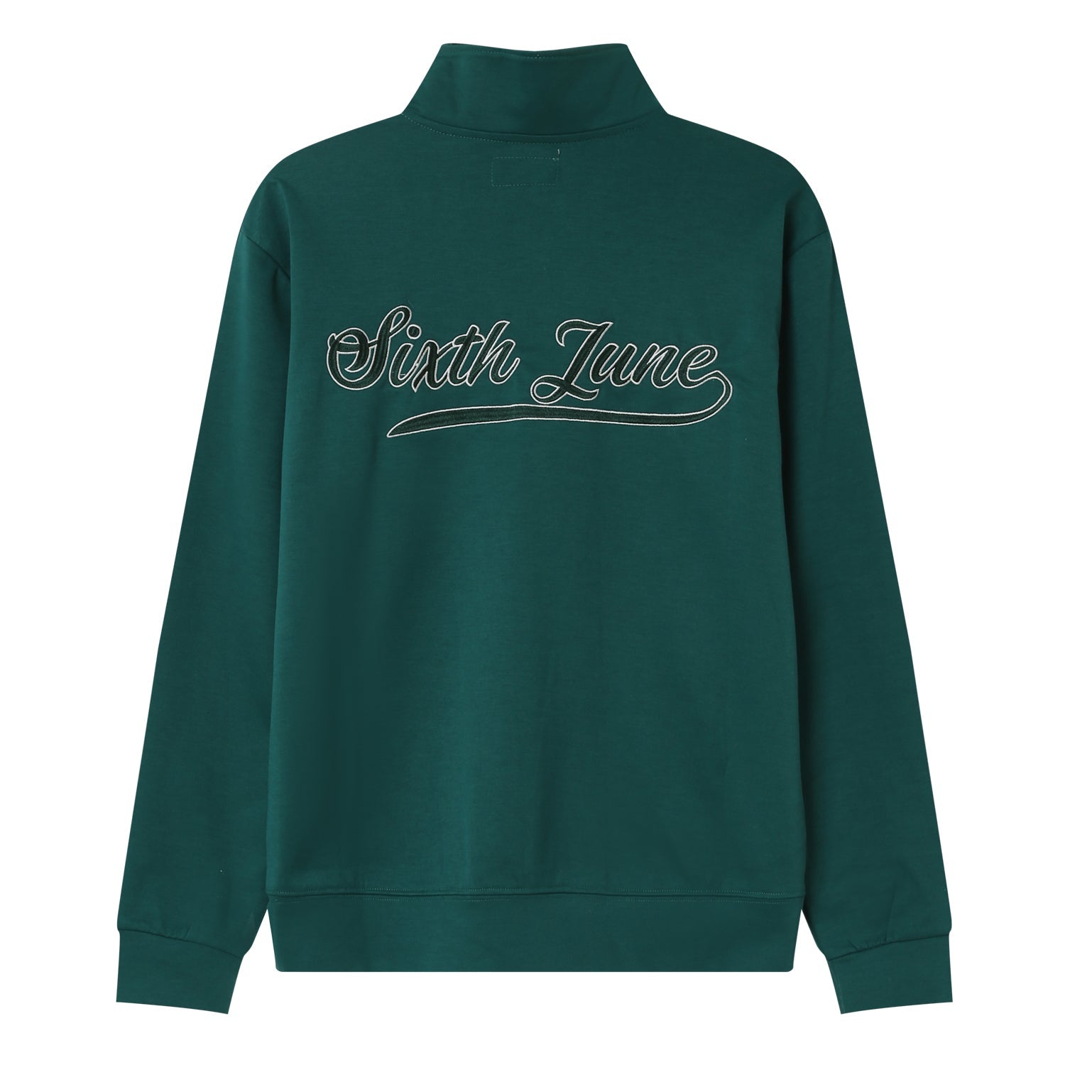 Sixth June - Sweatshirt retro logo Vert foncé