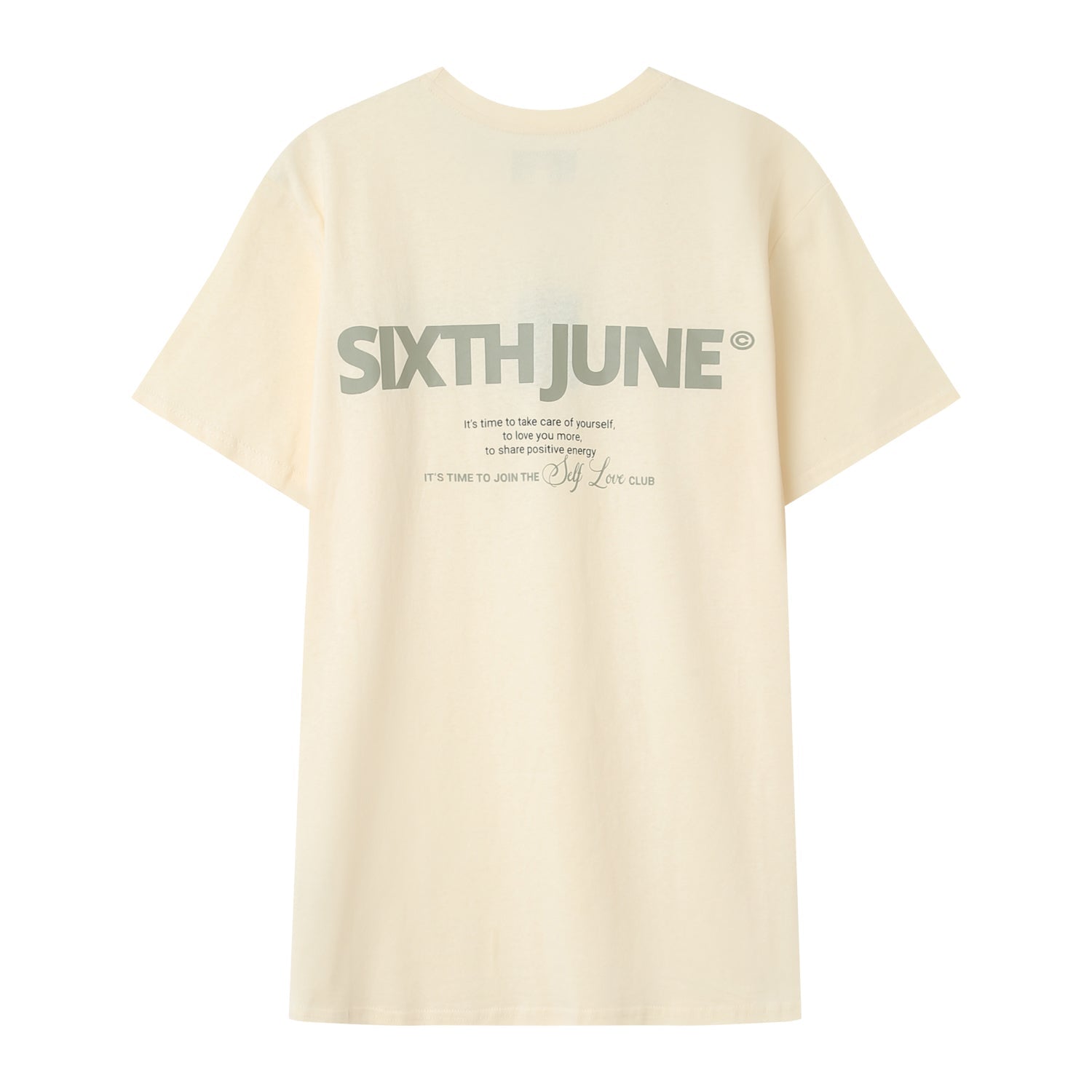 Sixth June - T-shirt self love club Beige clair