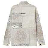 Chemise cargo bandana patchwork Beige