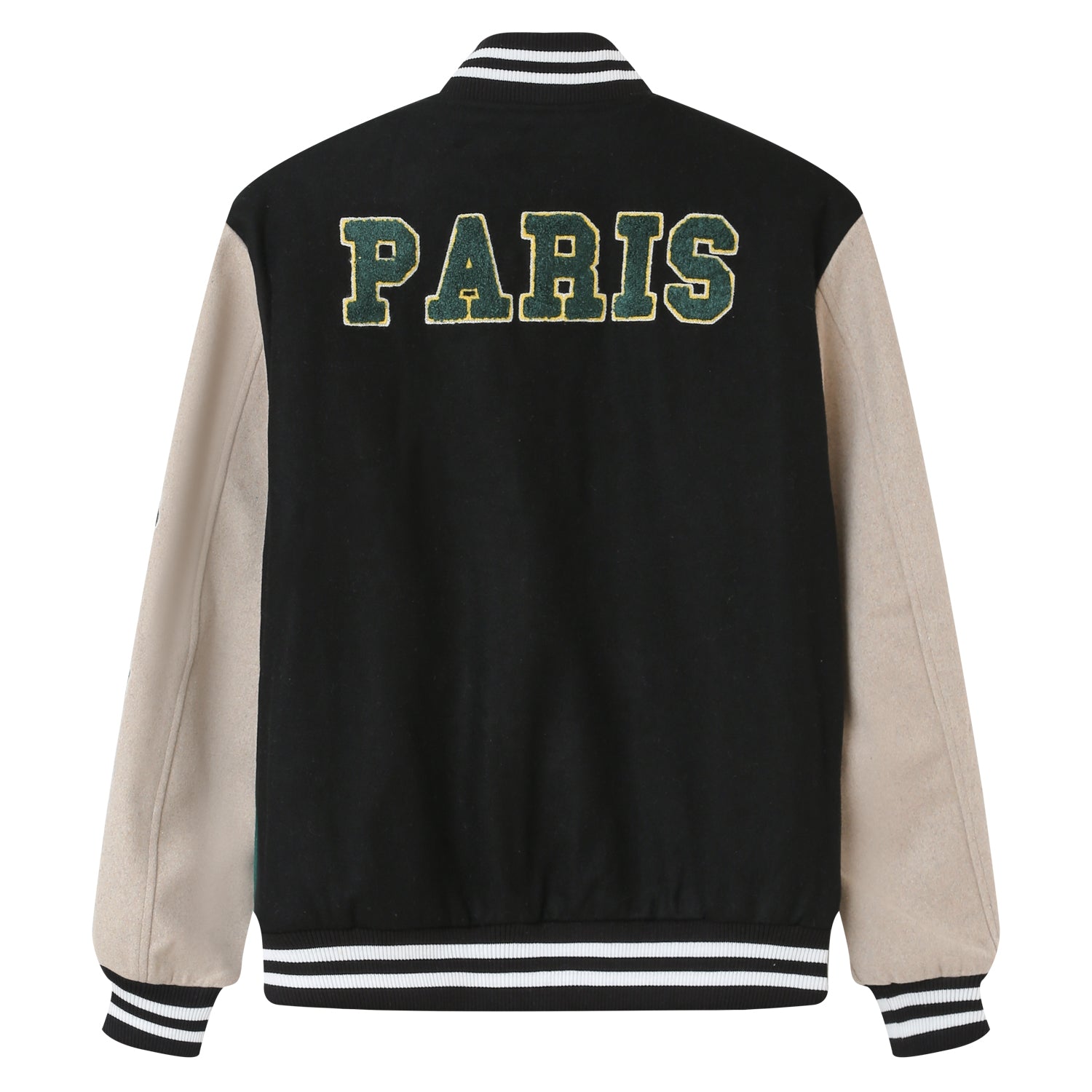 Sixth June - Veste universitaire bicolore Noir