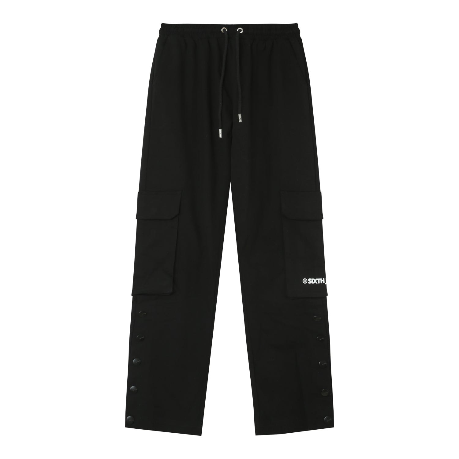 Sixth June - Pantalon cargo boutons chevilles Noir