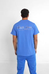 Sixth June - T-shirt retro logo Bleu foncé
