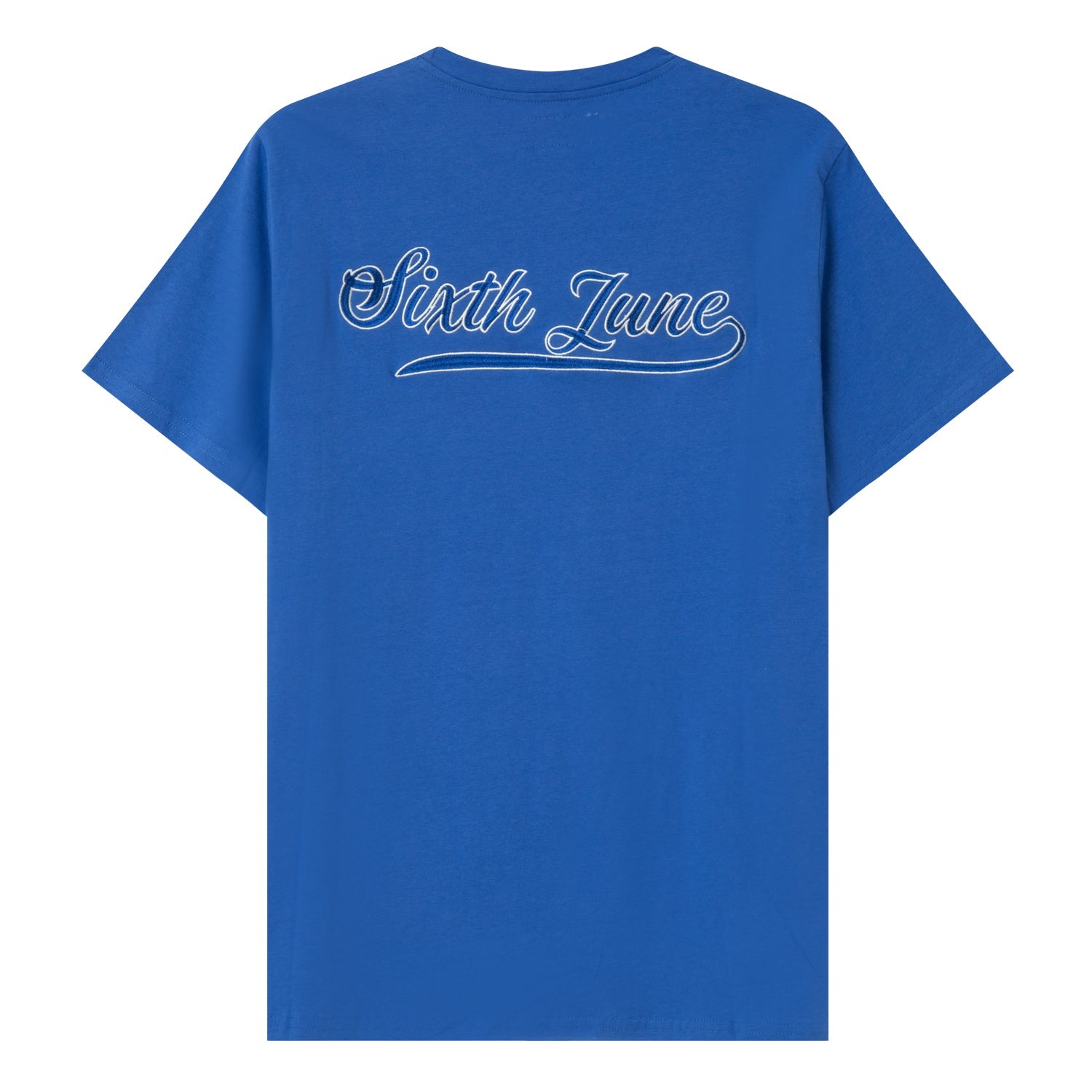 Sixth June - T-shirt retro logo Bleu foncé