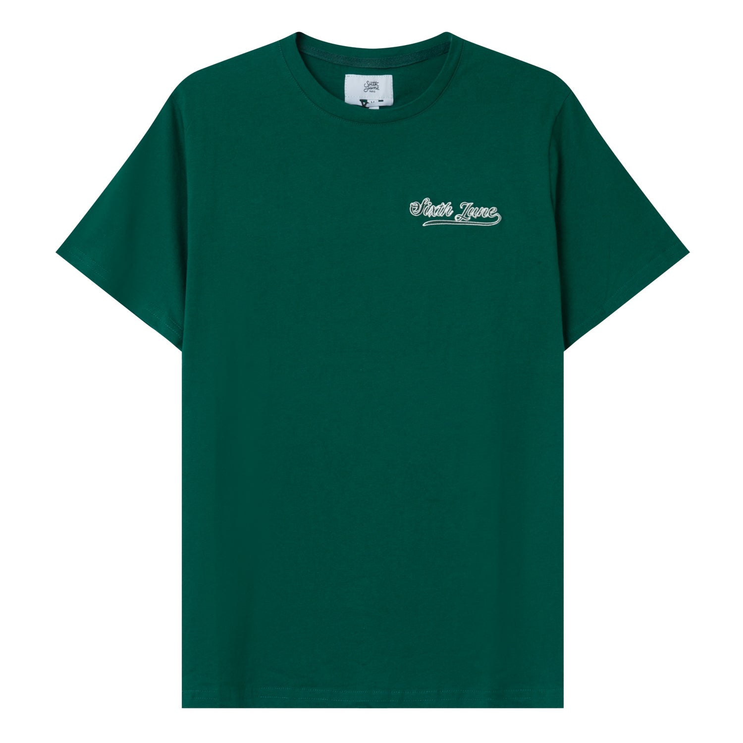 Sixth June - T-shirt retro logo Vert foncé