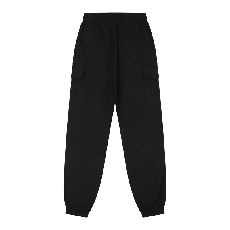 Pantalon poches cargo cordons Noir