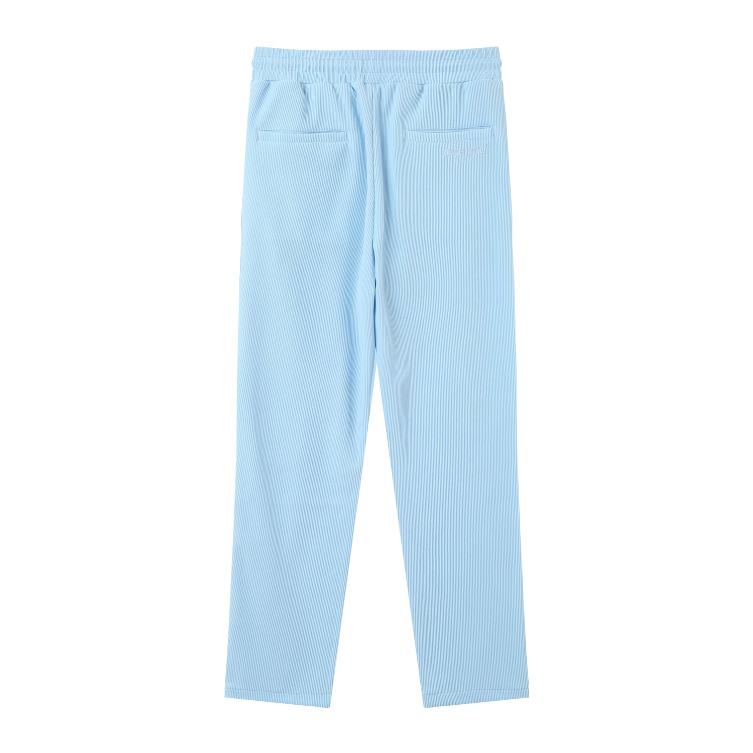 Pantalon fluide plissé Bleu clair