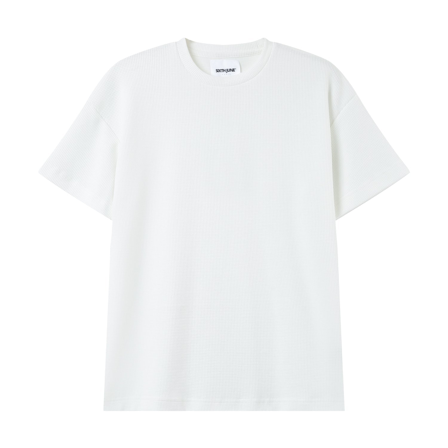 T-shirt gaufré Blanc