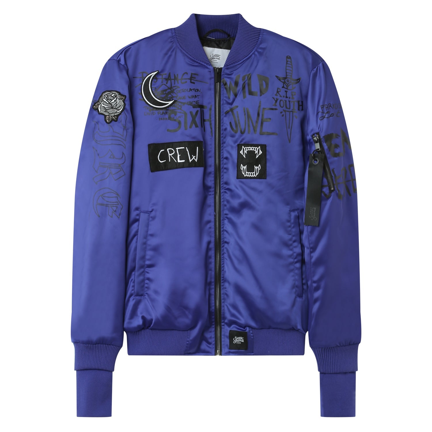 Veste imprimé Crew Bleu foncé