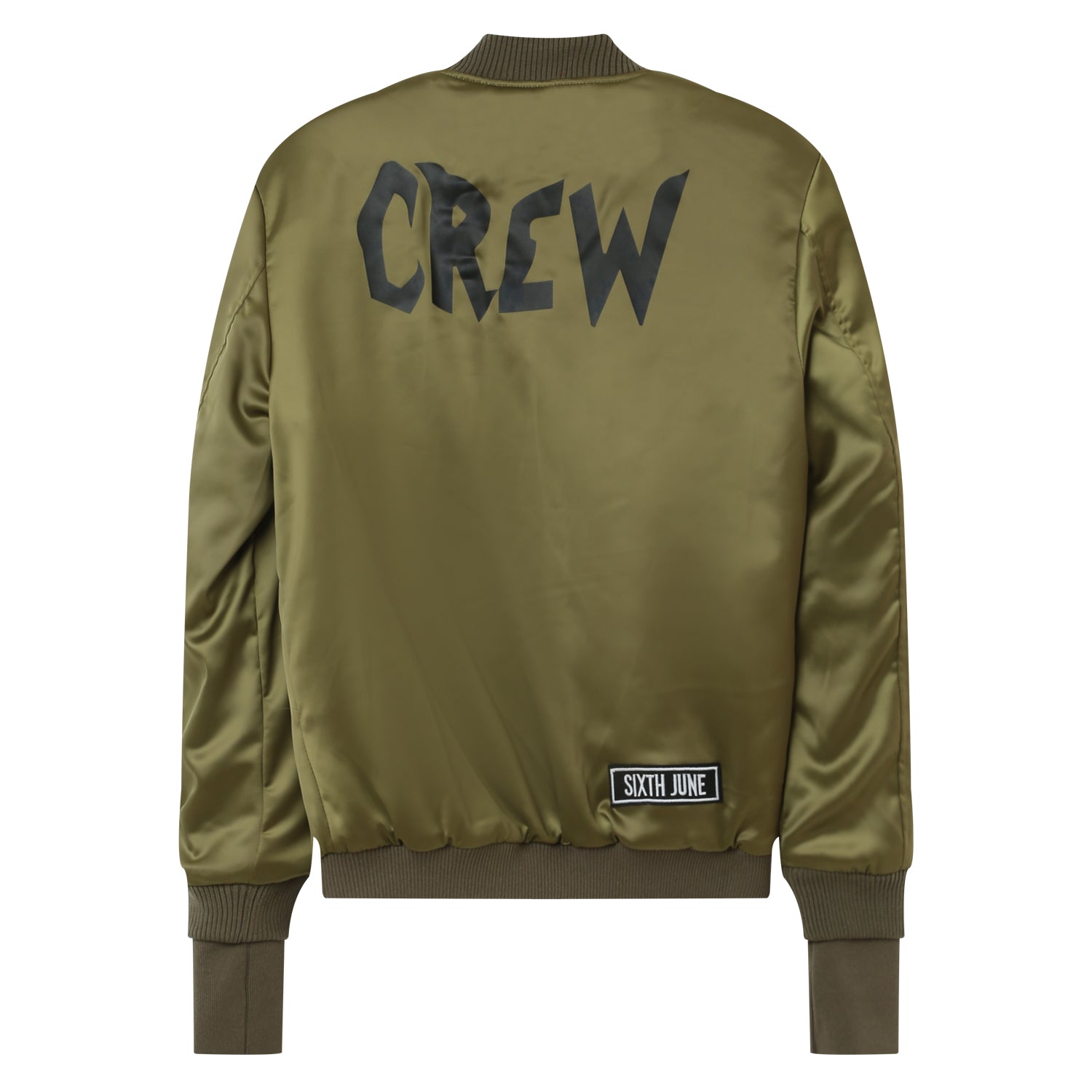 Sixth June - Bomber imprimé Crew Vert kaki