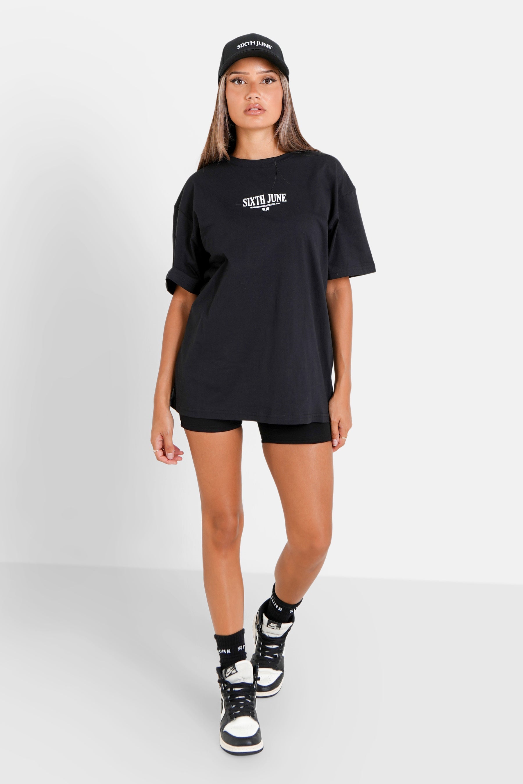 Sixth June - T-shirt astrologie chinese long Noir