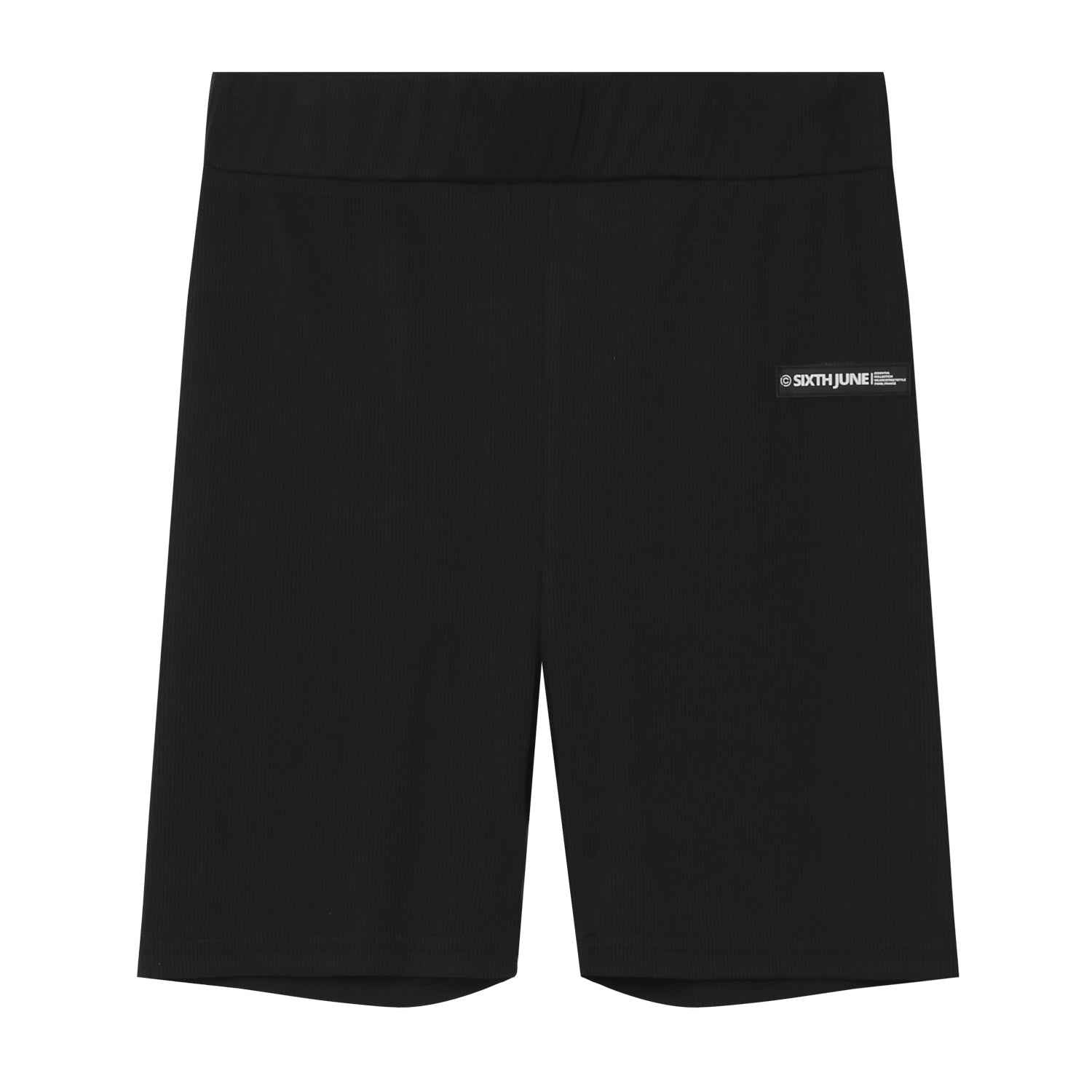 Sixth June - Short court satiné brodé Noir