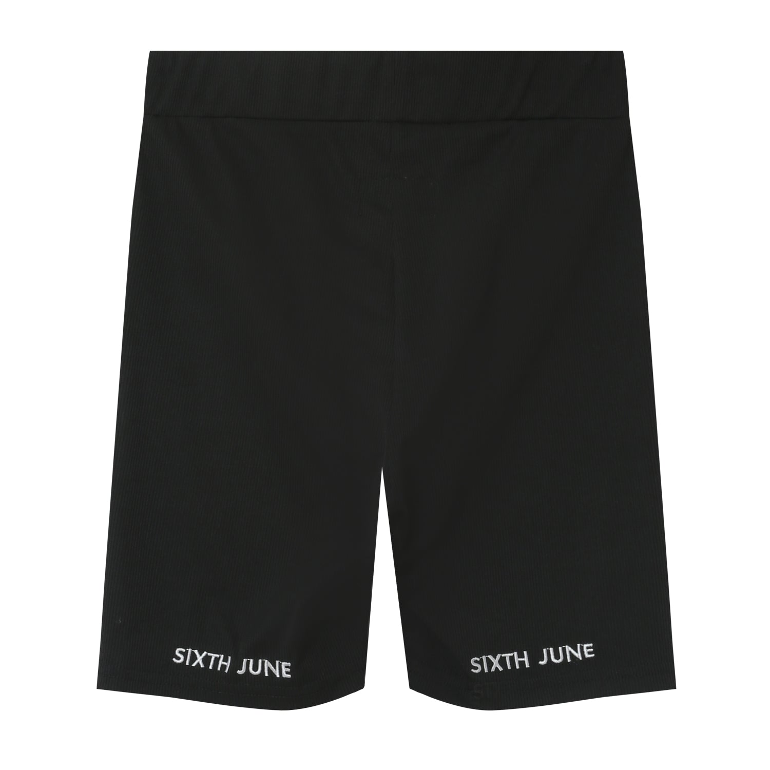 Sixth June - Short court satiné brodé Noir