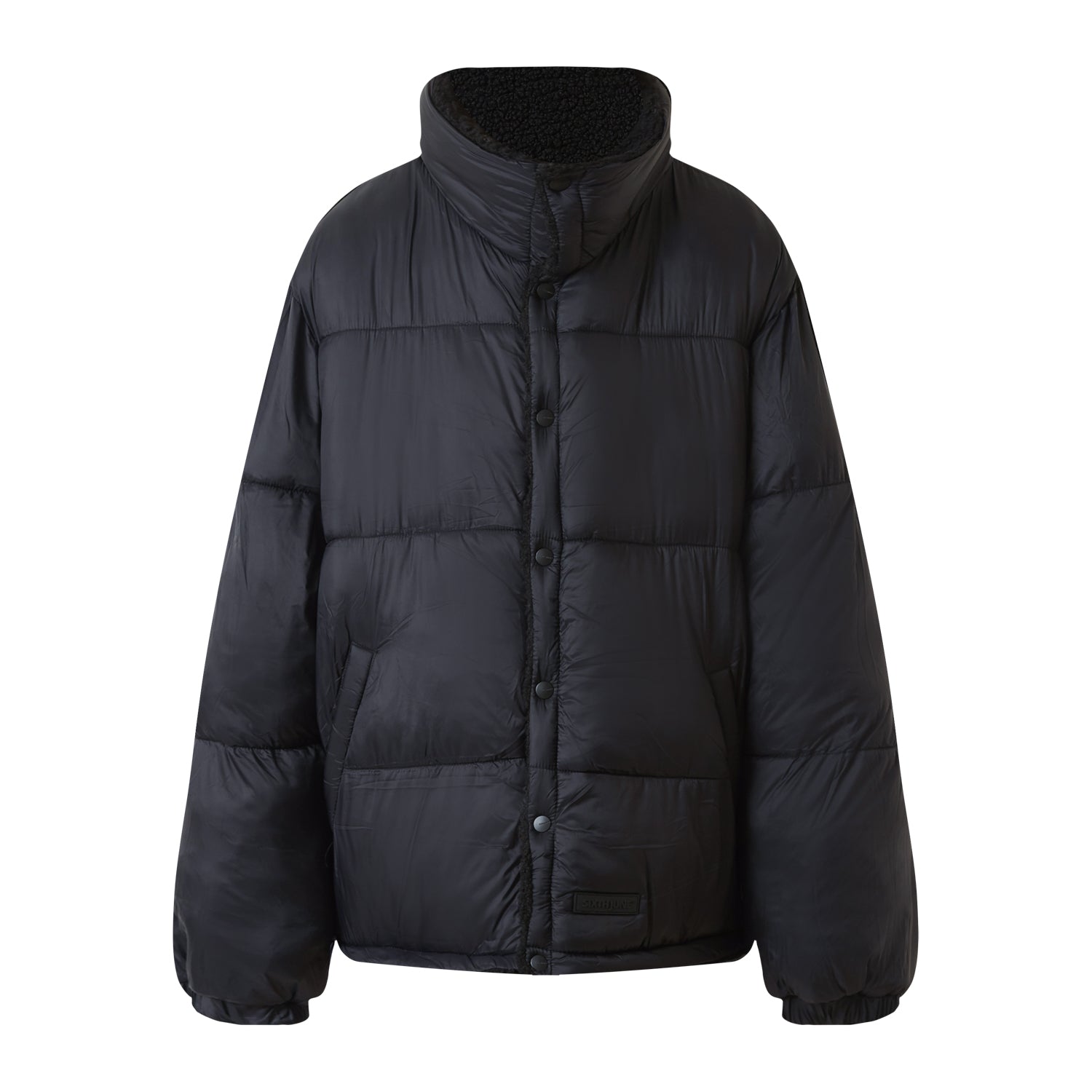 Sixth June - Doudoune courte réversible sherpa Noir