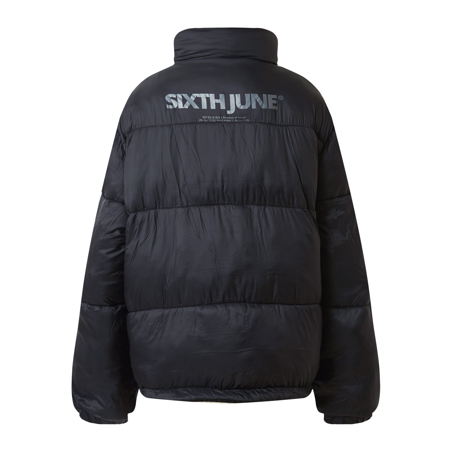 Sixth June - Doudoune courte réversible sherpa Noir