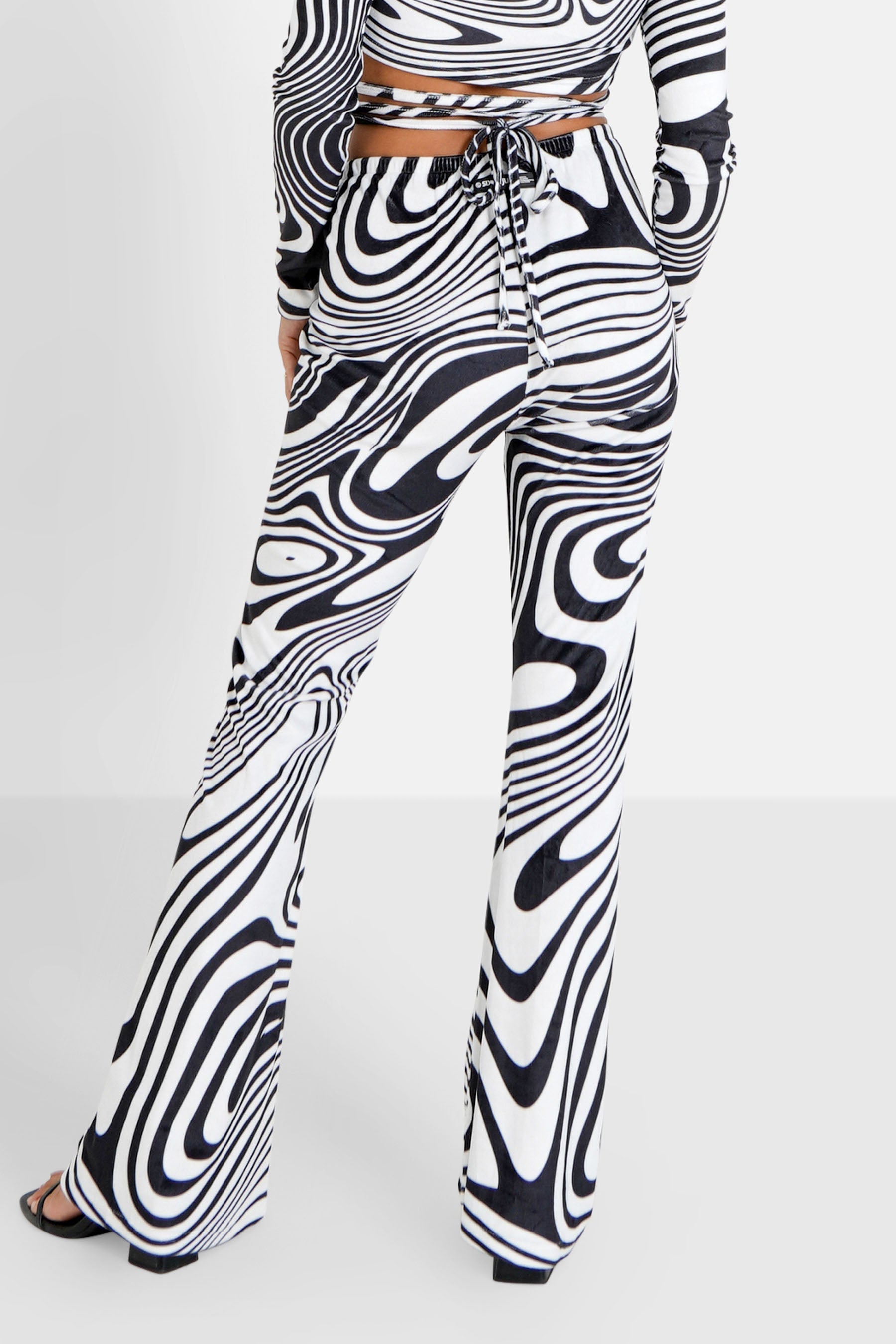 Sixth June - Pantalon psychédélique cordons Noir